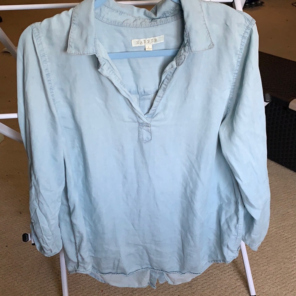 Chambray Top